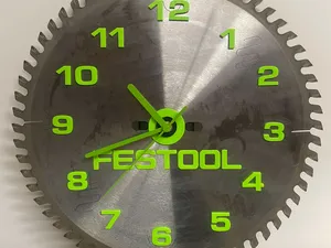 Festool DIY saw blade clock