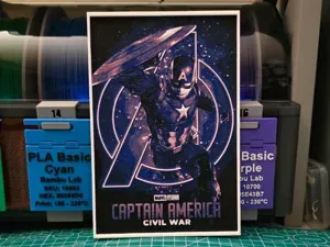 Captain America: Civil War Poster - Hueforge Art