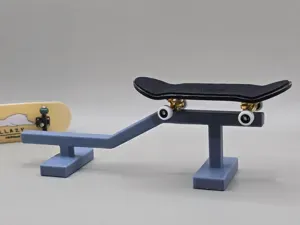 Fingerboard Square Grind Rail Trick Skate
