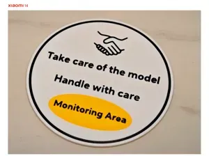 Take Care Of the Model Handle with care cctv Area