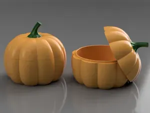 Halloween Pumpkin decoration box + mini pumpkin