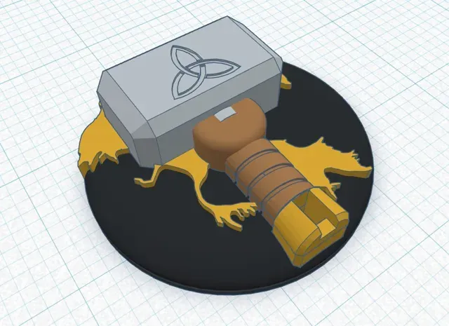 3D Disc for A1 - "Mjolnir - Thor Hammer" — Image 7 of 7
