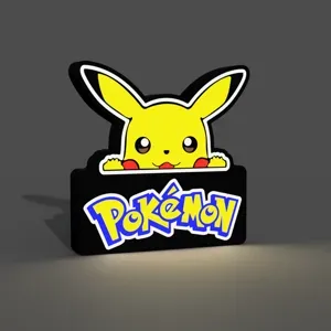 Pikachu Pokemon Lightbox LED Lamp