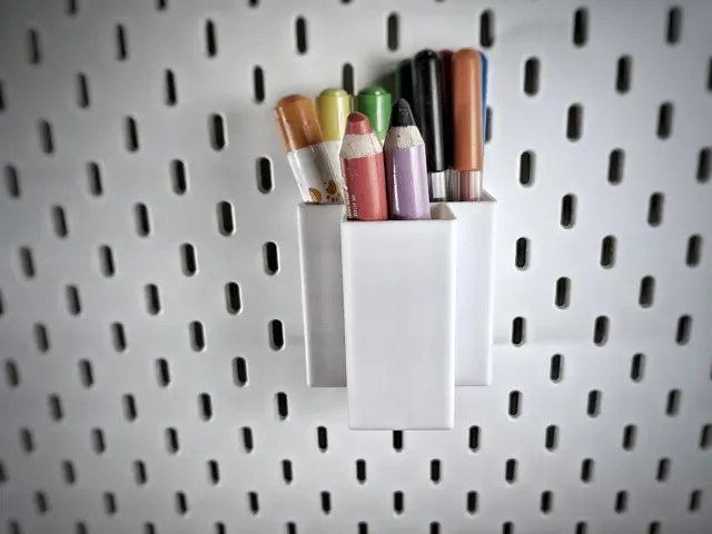 Triple container 40x40x80 for Ikea Skadis pegboard — Фото 2 из 3