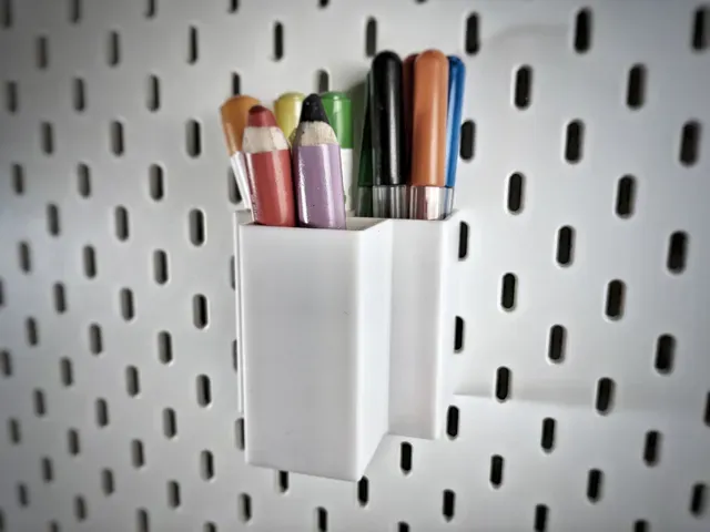 Triple container 40x40x80 for Ikea Skadis pegboard — Фото 3 из 3