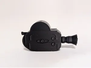 Miniature vintage analog 16mm film camera