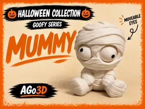 Goofy series– MUMMY Movable Eyes NO AMS halloween
