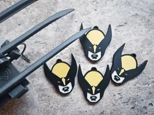 Wolverine Deadpool Keychain E-Z Print with AMS