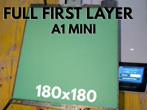 A1 mini FULL first layer | Clearing Plate Test