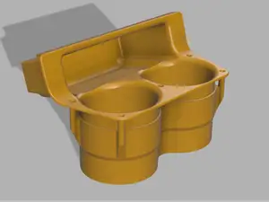Toyota Starlet P9 cupholder - Deeper cup holes
