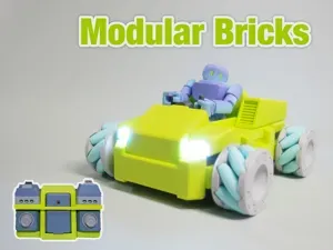 CyberBrick Modular Bricks Kart (Mecanum Wheel)