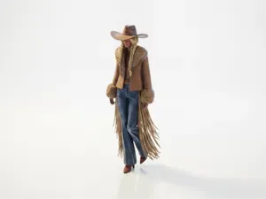 Fancy Pants Cowgirl Figurine Collectible