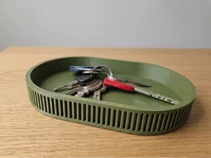 oval valet tray