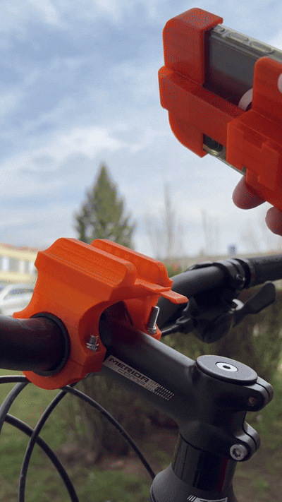 iPhone 16 Detachable Bicycle Phone Holder with Case