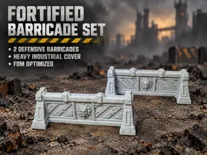 Iron Warriors Fortified Barricade Tabletop Terrain