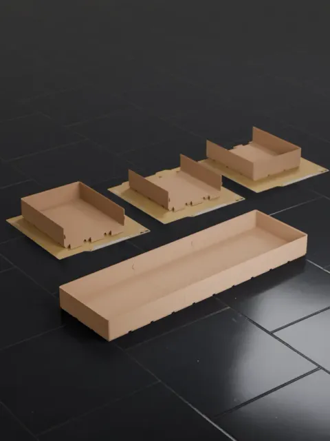Gridfinity 10x3 Bin (5U) Dovetail Split to Fit — Image 2 of 4