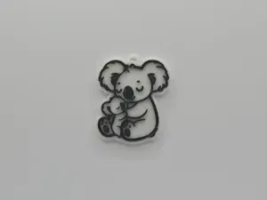 Koala Mom And Son Keychain