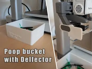 Poop bucket with deflector | A1