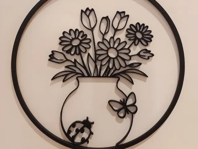 Frühling Deko Blumen Vase