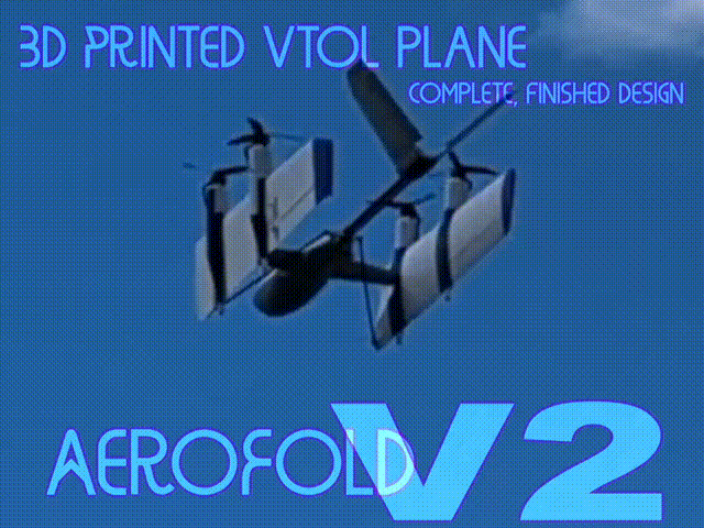 AeroFold V2: Folding VTOL 1.6m Plane