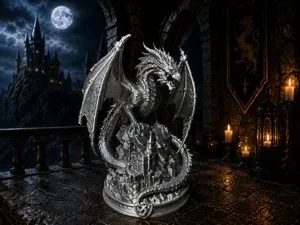 Dragon Guardian of the Dark Castle –Fantasy Dragon