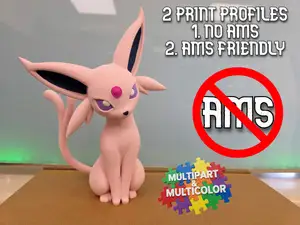 Espeon (Pokémon) / NO AMS & MULTICOLOR MULTIPART