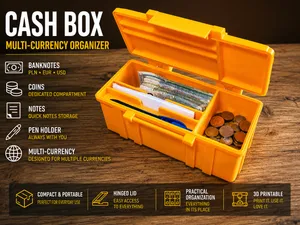 Cash Box – Money Organizer for Banknotes & Coins