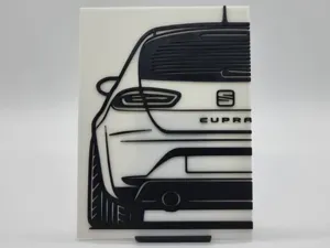 2D Wall Art Seat Leon Cupra MK2