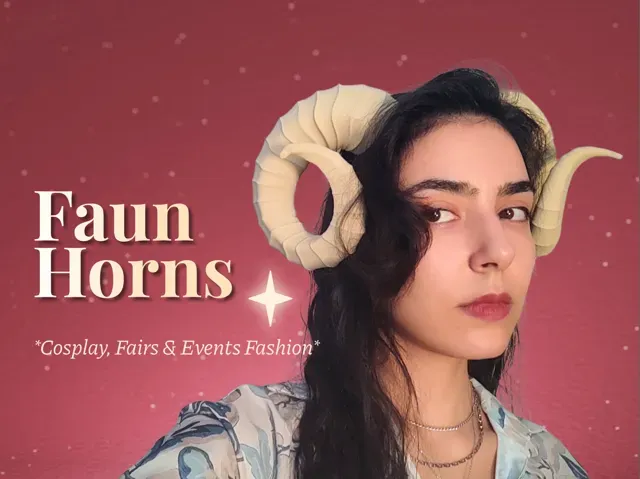 Faun Horns - Wearable LARP & Renfaire Accessory