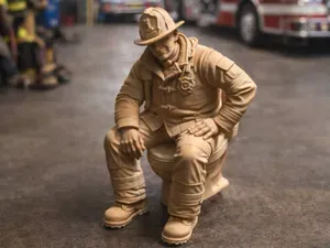 Fireman on Toilet