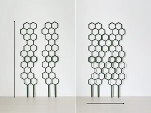 Extendable honeycomb trellis
