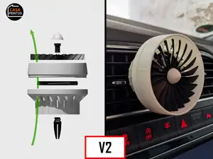 Turbofan aroma diffuser - Car vent mini Jet engine