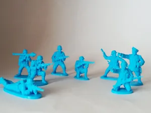 Plastic toy soldiers from the GERMANY (1939-1944)