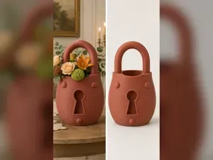 Padlock Flower Vase