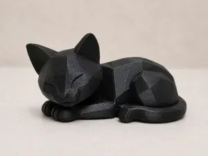 Low Poly Sleeping Cat