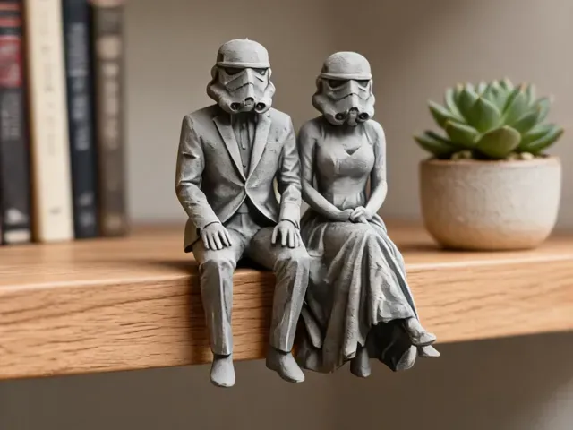 Star Wars Imperial Wedding Edge sitter figurines!