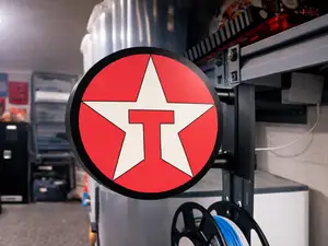 Texaco Pub Sign – 2-Sided 3D Printed Garage
