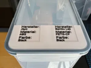 IKEA 365+ 10,6l Box Deckel Beschriftung Karten