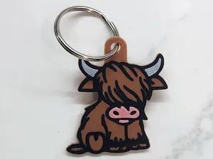 Adorable Highlander Keychain