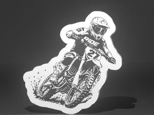 Dirt Bike Lithophane Lightbox – Motocross Rider