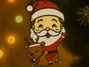 Santa Ornament