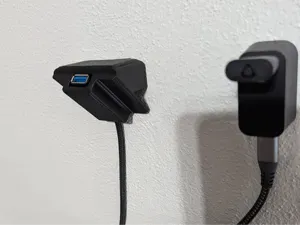 USB A extender 45degree wall mount