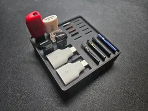 2x2 Gridfinity Holder for USB-A MicroSD & SD