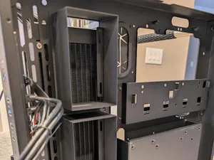Thermaltake Core P3 open case radiator air ducts