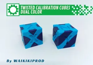 Twisted Dual Color XYZ Calibration Cube