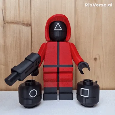 BIG BRICK SQUID GAME GUARD NO AMS