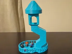 "Tilted Tower" Dice Tower with built in Dice Jar