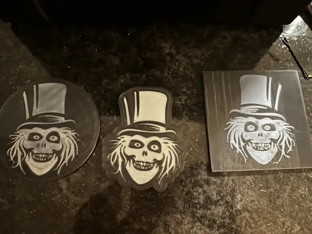 Glow in the Dark Round Hatbox Ghost Drink Coasters — Фото 2 из 10