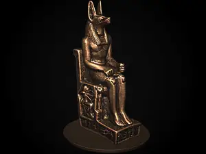 Statue of Anubis, Ancient Egyptian God of the Dead