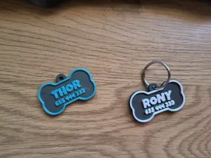 Llavero etiqueta Mascota personalizable